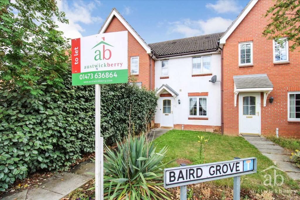 2 bed Mid Terraced House for rent in Ipswich. From Austwick Berry Estate Agents - Kesgrave