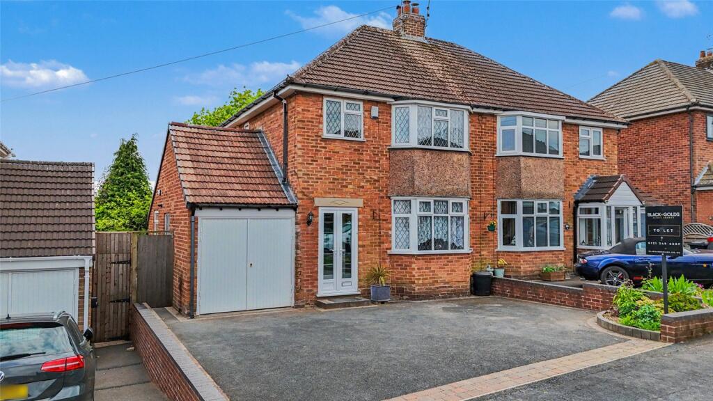 3 bed Semi Detached for rent in Bateman's Green. From Black & Golds Estate Agents - Solihull 3 bed Semi Detached for rent in Bateman's Green. From Black & Golds Estate Agents - Solihull