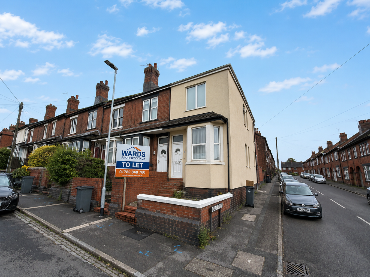 1 bed 1st Floor Flat for rent in Stoke-on-Trent. From Wards Property Management