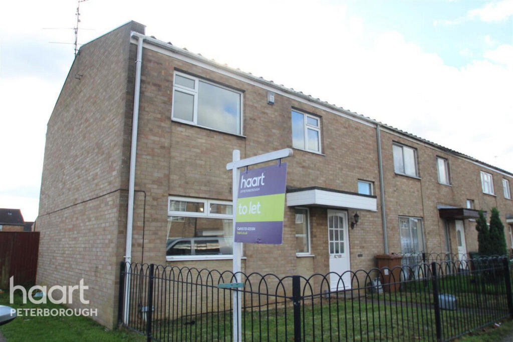 4 bed End of Terrace for rent in Peterborough. From haart - Peterborough