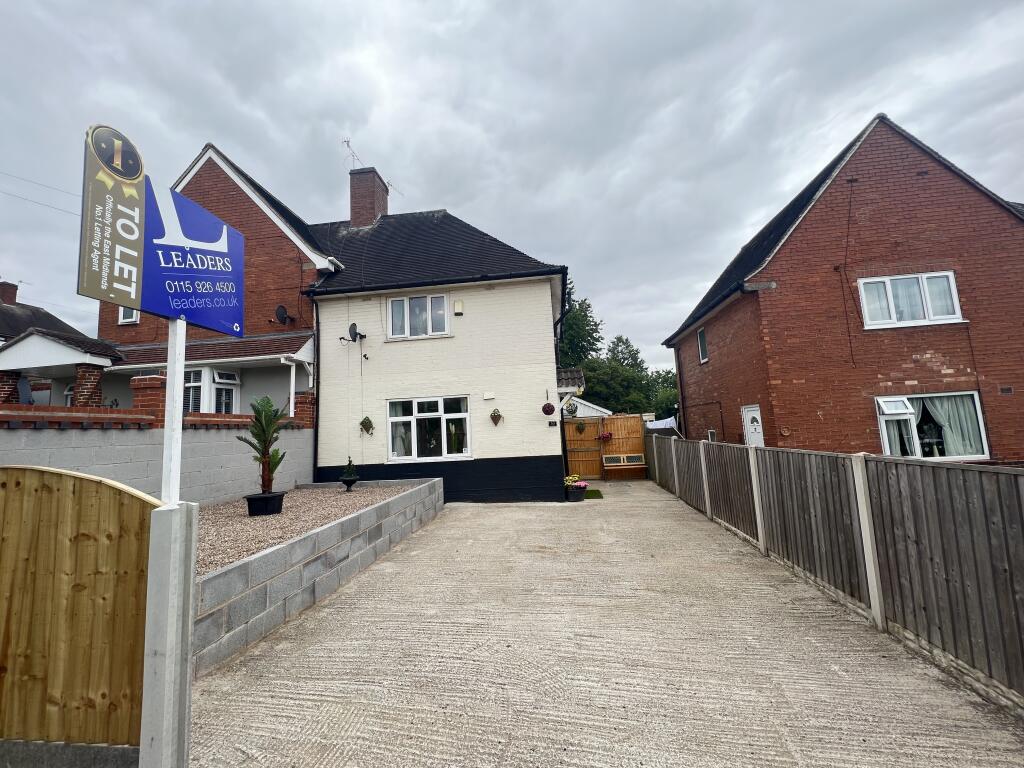 3 bed Semi-Detached House for rent in Arnold. From Leaders - Nottingham