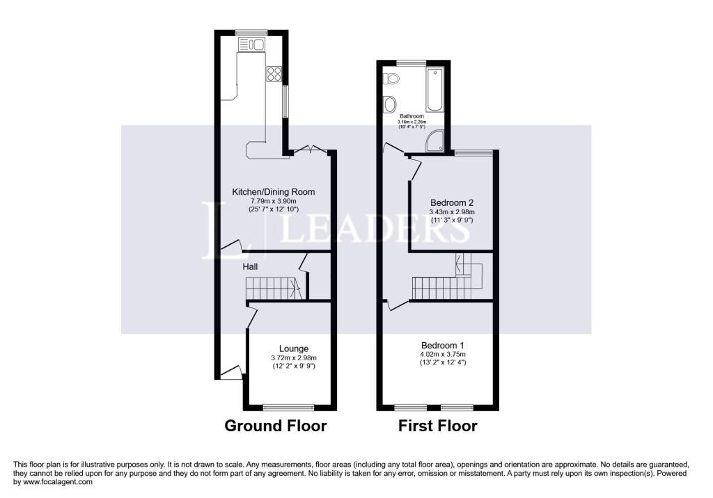 2 bed Mid Terraced House for rent in Derby. From Leaders Sales - Derby