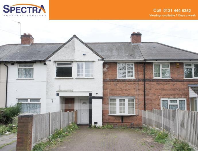 3 bed Mid Terraced House for rent in Birmingham. From Spectra Property Services - Kings Heath