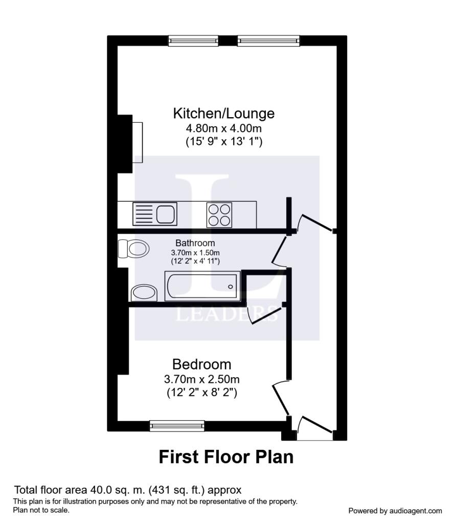 1 bed 1st Floor Flat for rent in Ewell. From Leaders Sales - Epsom