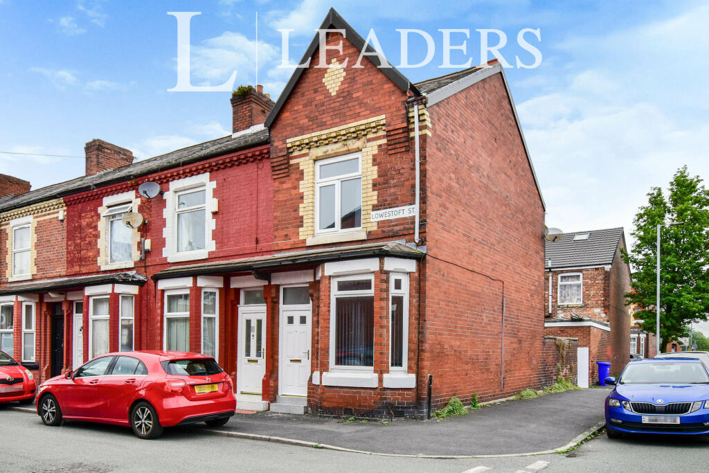 3 bed End Terraced House for rent in Manchester. From Leaders - Manchester