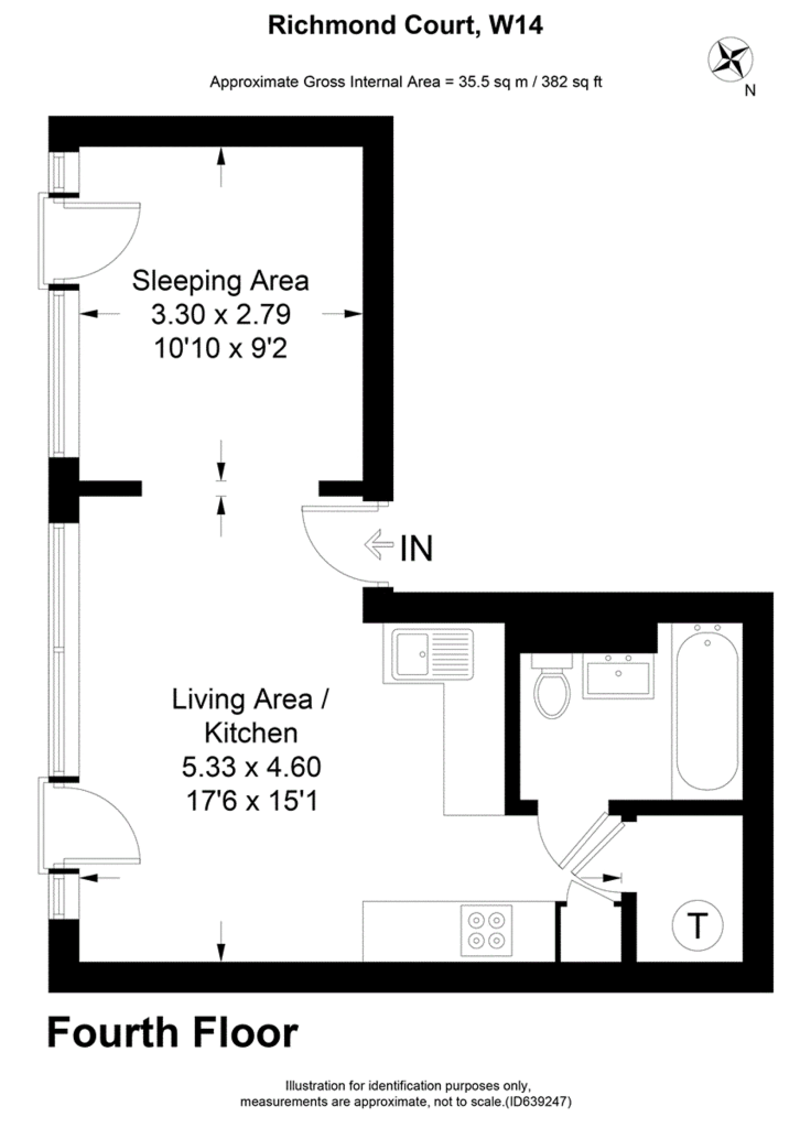 1 bed 1st Floor Flat for rent in Kensington. From Willmotts - London
