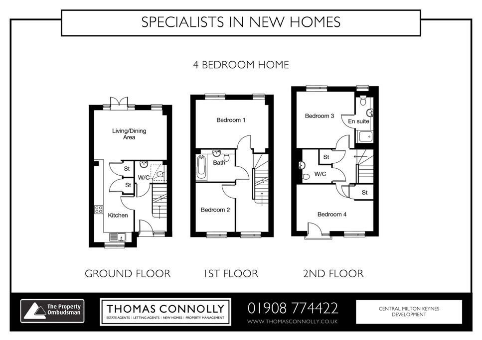 4 bed Town House for rent in Milton Keynes. From Thomas Connolly Estate Agents - Milton Keynes